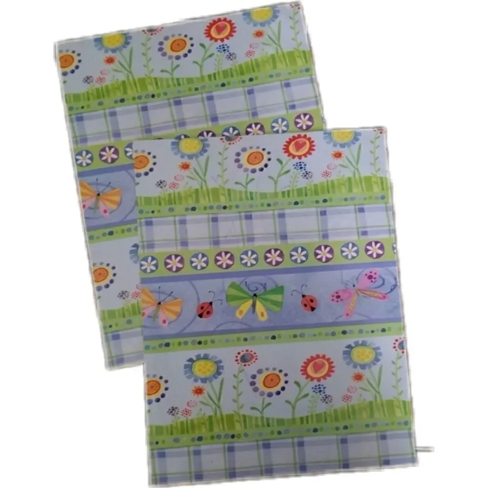 Vintage spring garden gift wrap